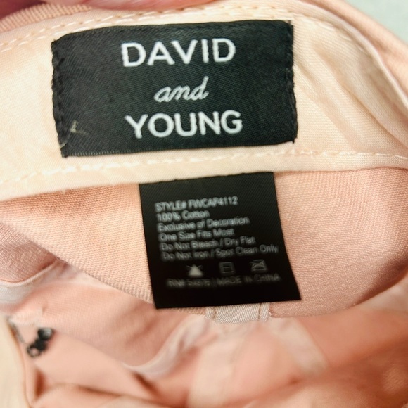 Cap Crazy Cat Mom Pink Cotton Hat Strapback Adjustable David and Young Brand - Picture 9 of 11